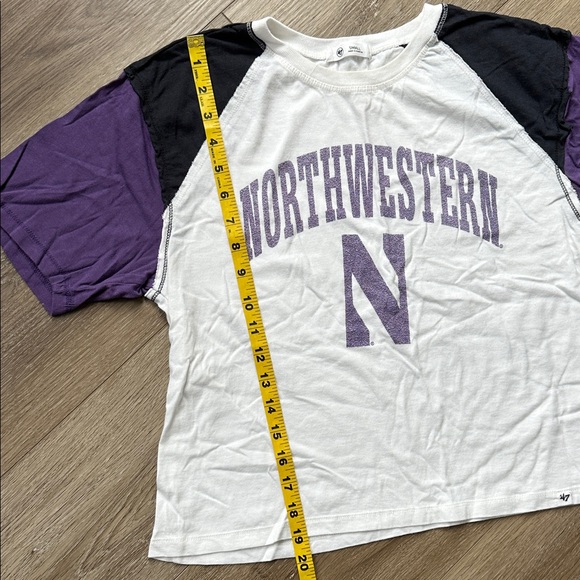 Northwestern University Purple and Black Crop Top - Picture 6 of 8